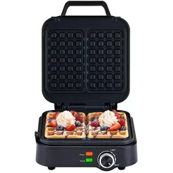 Eldom WA900 Waffeleisen 1200W Schwarz, Waffeleisen, Schwarz