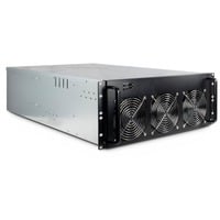 4W2 MINING-RACK, Server-Gehäuse schwarz, 4 Höheneinheiten