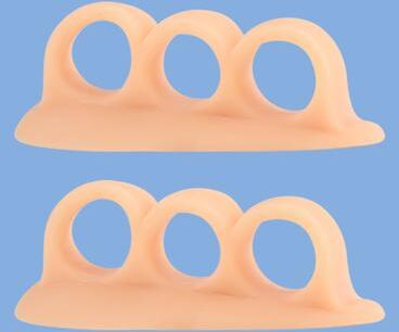 Healfit Counter Orthopedic Silicone Gel Bunion Adjuster, Hammer Toe Support Pads, Foot Care Separator For Pain Relief skin Color