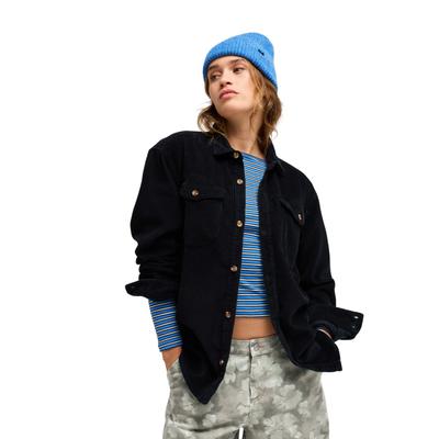 Langarmshirt ROXY "Let It Go Cord", Damen, Gr. XS, anthrazit, Obermaterial: 100% Baumwolle., Shirts Langarmshirt