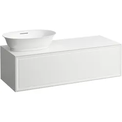 Laufen Waschtischunterbau „THE NEW CLASSIC“ 1177 × 347 × 457 mm Verkehrsgrau, links