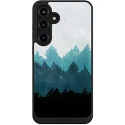Nivocase Handyhülle für Samsung Galaxy S25+ Hülle NIVOpure Case Schwarz Abstrakt Baum Wald (Samsung Galaxy S25+), Smartphone Hülle, Schwarz