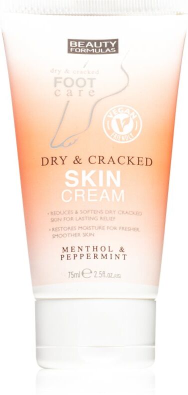 Beauty Formulas Menthol & Peppermint foot cream for dry and chapped skin 75 ml