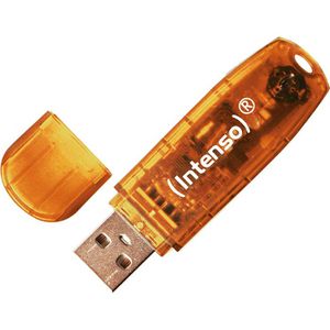 Intenso Rainbow Line 64 GB USB-Stick, orange, 187x, bis 28 MB/s