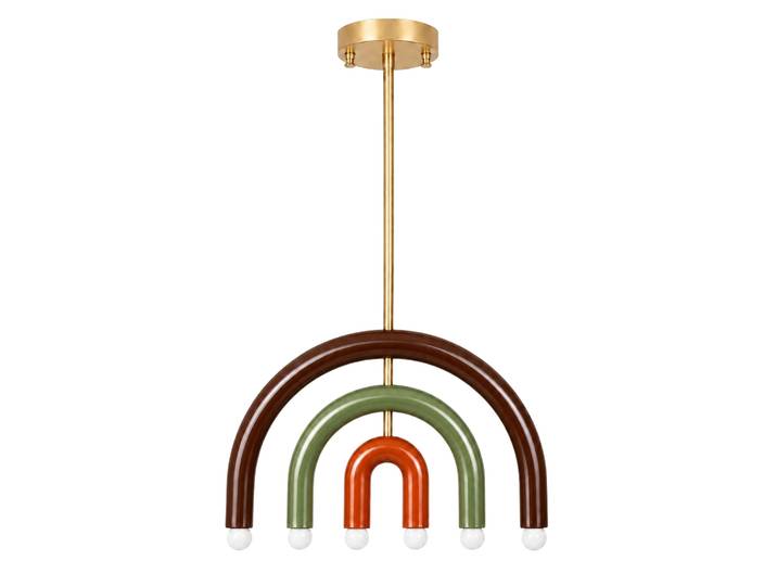 Lustre en métal  Vento  - 50 x 10 cm - Marron