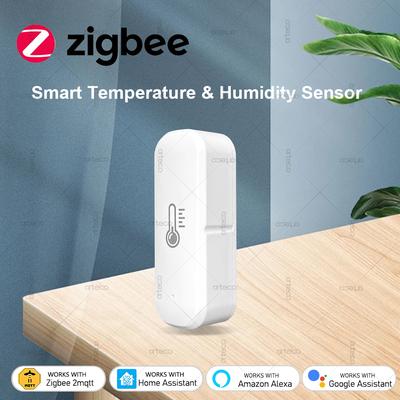 ZigBee Temperature Sensor Smart Humidity Monitor With App Control And Alexa Compatibility ZigBee Temperature Sensor Smart Humidity Monitor With App Control And Alexa Compatibility