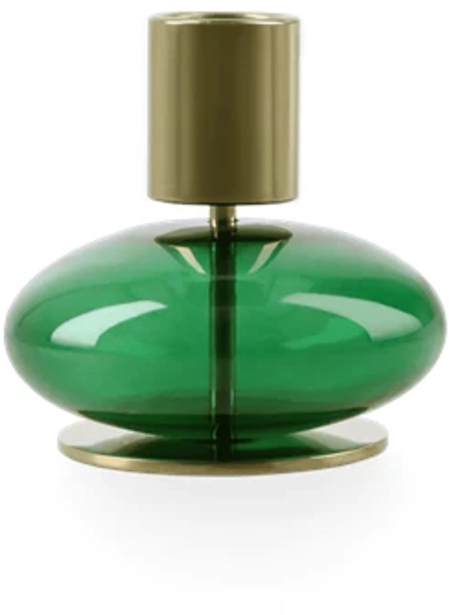 Holmegaard Bubble waxinelichtjeshouder groen H8cm