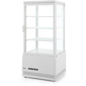 Arktic Kühlvitrine 233641, weiß, 78 Liter, Aufsatz-Kühlvitrine, doppelt verglast
