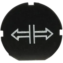 ABB KTC8-9016 Symbolkappe schwarz: LÖSEN f.flache Taste f.beleuchtb.Drucktaster 1SFA616908R9016 KTC89016