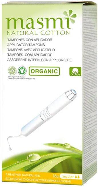 Masmi Natural Cotton Tampões Regular 16 Unds