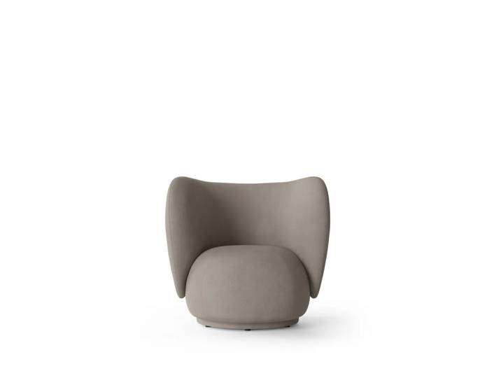 Ferm Living Fauteuil de salon Rico warm grey, brushed