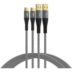 EFB Elektronik USB-AC-00006 USB Kabel USB 2.0 1 m USB A USB C 0,48 Gbit/s 60 W Schwarz, Grau