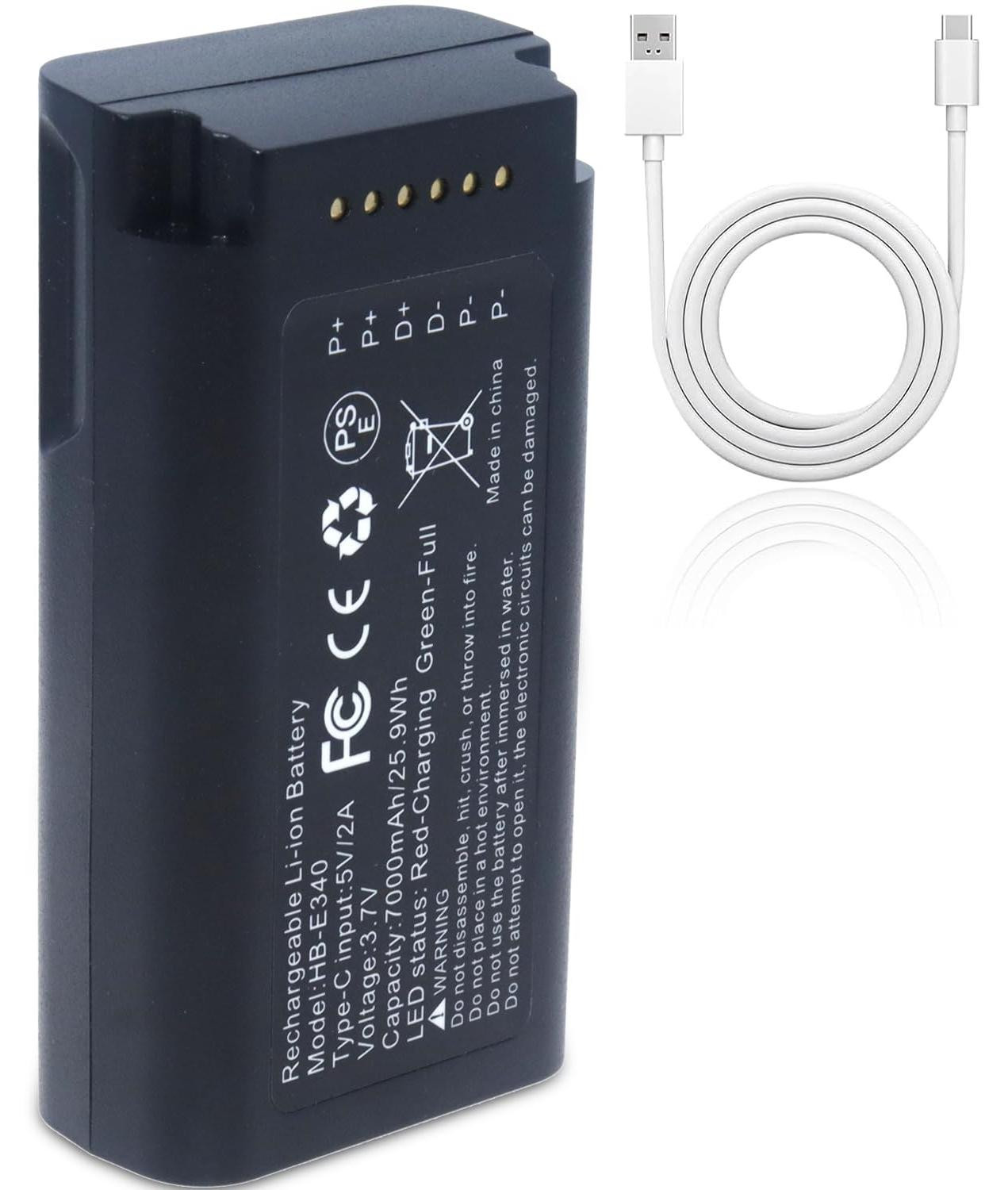 Dripio Vervangingsbatterij HB-E340, 7000 mAh, voor de Eufy videodeurbel E340