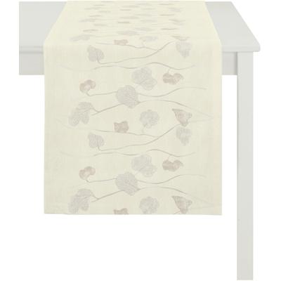 Tischläufer APELT "1113 Herbstzeit, Jacquard, Herbstdeko, Herbst", blau (dunkelblau, rostbraun), B:48cm L:140cm, Polyester, Viskose, Tischdecken