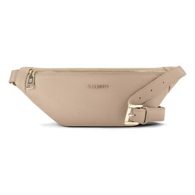 Gürteltasche LAZAROTTI "Bologna Leather Gürteltasche Leder 31 cm", Damen, Gr. B/H/T: 5cm x 13cm, beige (sand), Leder, Taschen Gürteltasche