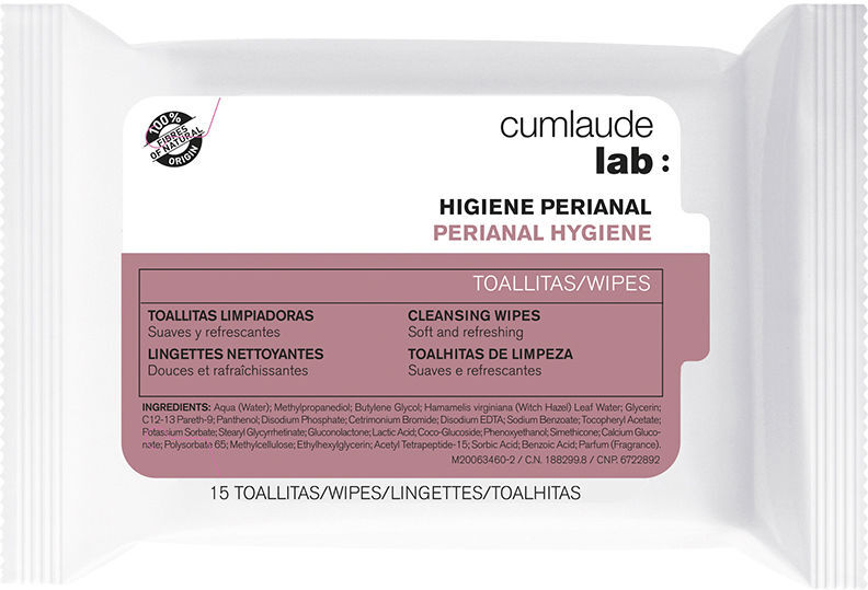 Cumlaude Lab Cum lingettes périanales 15 u