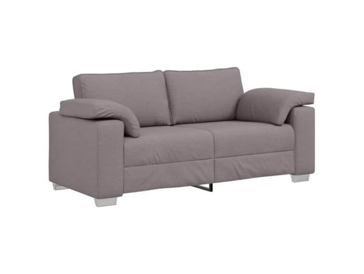Makastle Zweisitzer Sofa Couch Taupe 180 cm Stoff