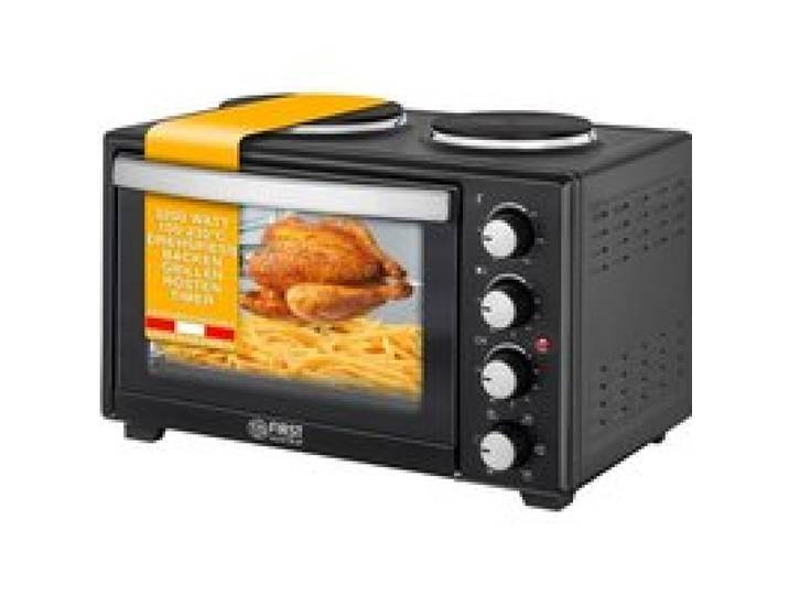 Mini Four Electrique 30L - 3200W - Four Posable à Convection avec Minuteur 0-60 min - Four avec plaques de cuisson