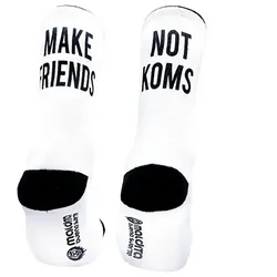 MALDITA BUENA SUERTE Socken Make Friends | weiß L | 41-43