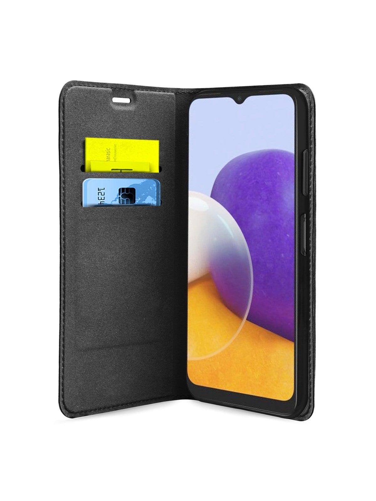 SBS Book Wallet Lite Case for Samsung Galaxy A22 5G - Black