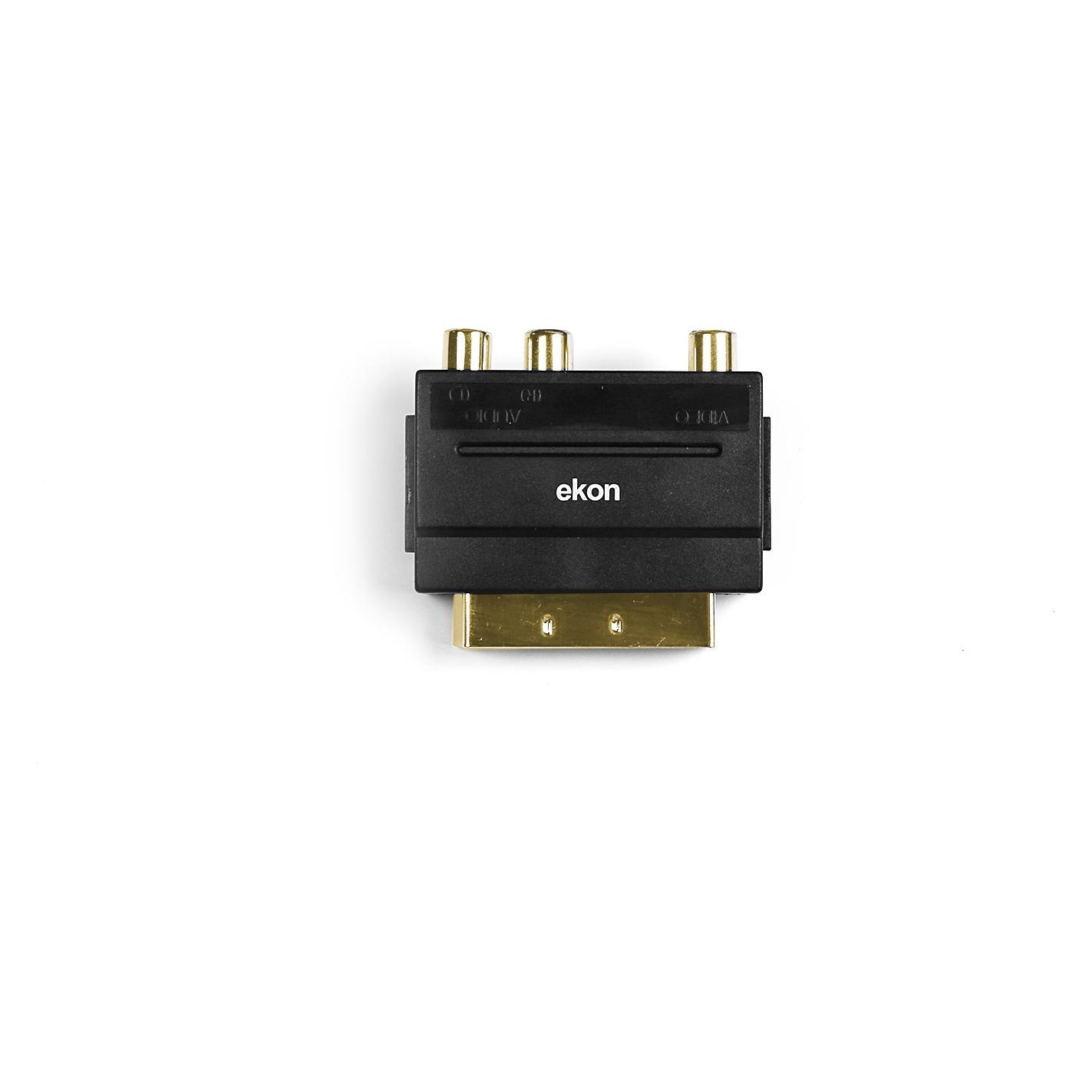 Ekon Scart - 3x Cinch (RCA) (0.58 m) (ECVSCAR3RCAMF)