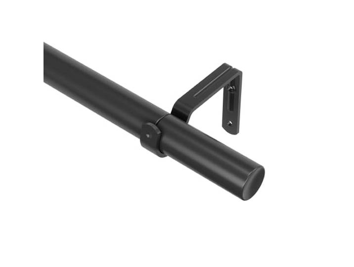 Umbra Zen Gardinenstange zylindrische Endstücke, 81-163 cm, Schwarz