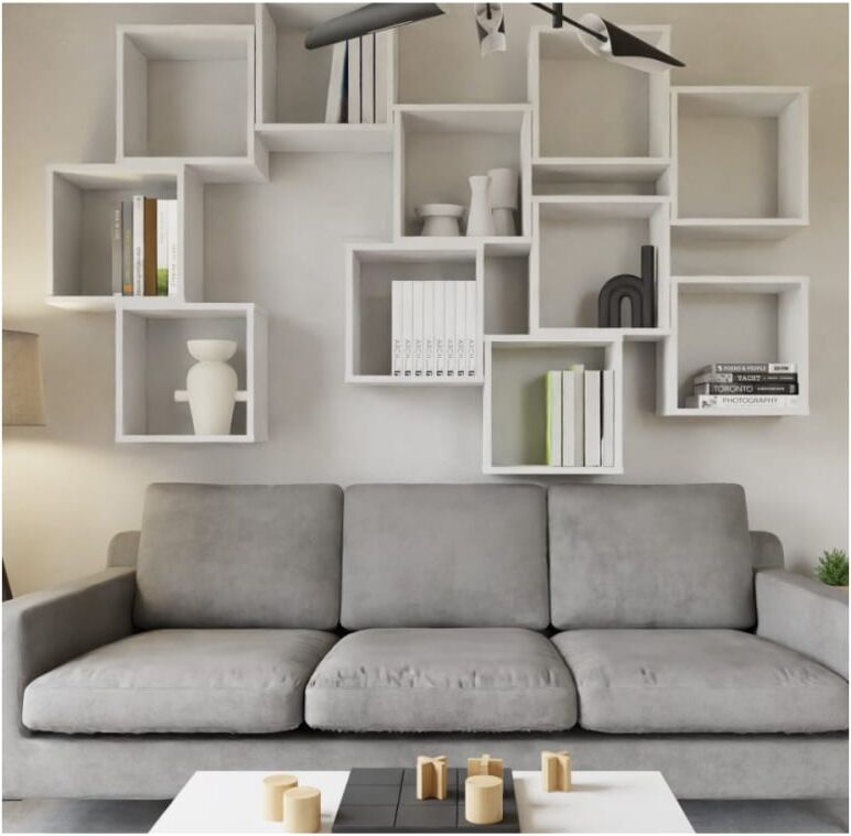 Kobi Etagère modulable 3 - Bibliothèque MODUS Gris 109x39x38cm