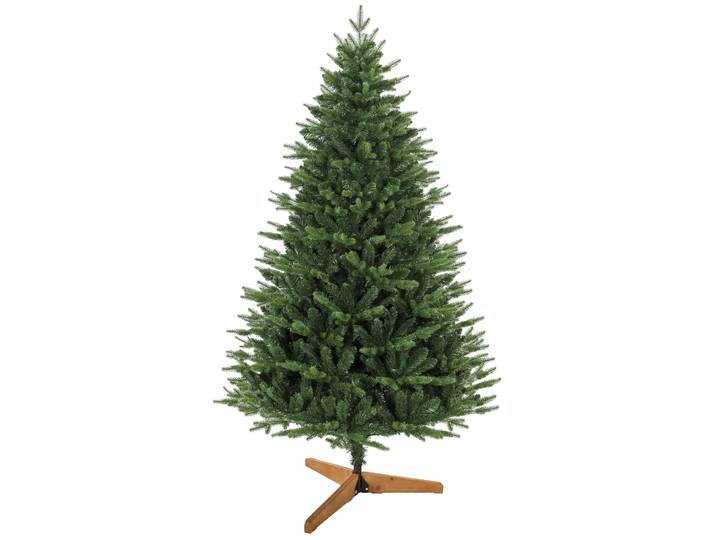 HOMCOM Künstlicher Weihnachtsbaum 180 cm, Nordmanntanne mit Klappsystem