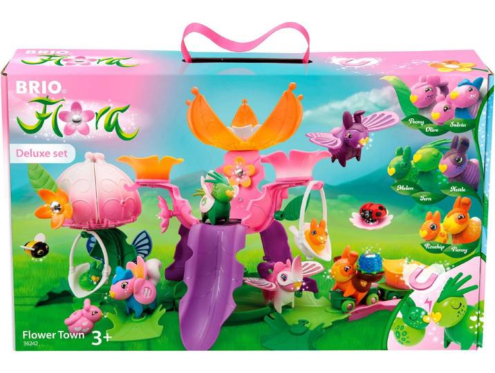 BRIO® Spielwelt BRIO Flora, Blumenstadt Deluxe Set (36242), (47-tlg)