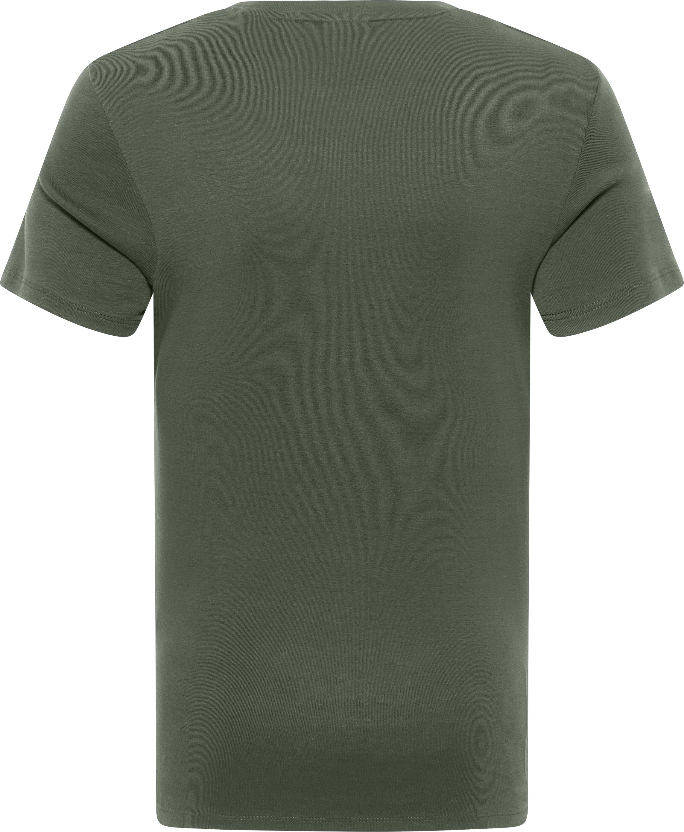 T-Shirt MUSTANG "MU-Allen", Herren, Gr. M, grün (climbing ivy), Jersey, Obermaterial: 100% Baumwolle, unifarben, slim fit normal, Rundhals, Shirts T-Shirt, Slim fit climbing ivy M