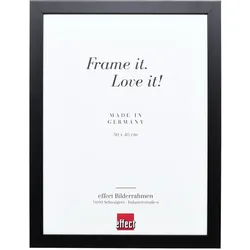 effect Bilderrahmen Profil Top Pro Holz Schwarz / Kunstglas / 80 x 80