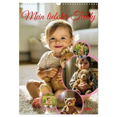 Mein liebster Teddy (Wandkalender 2027 DIN A3 hoch), CALVENDO Monatskalender