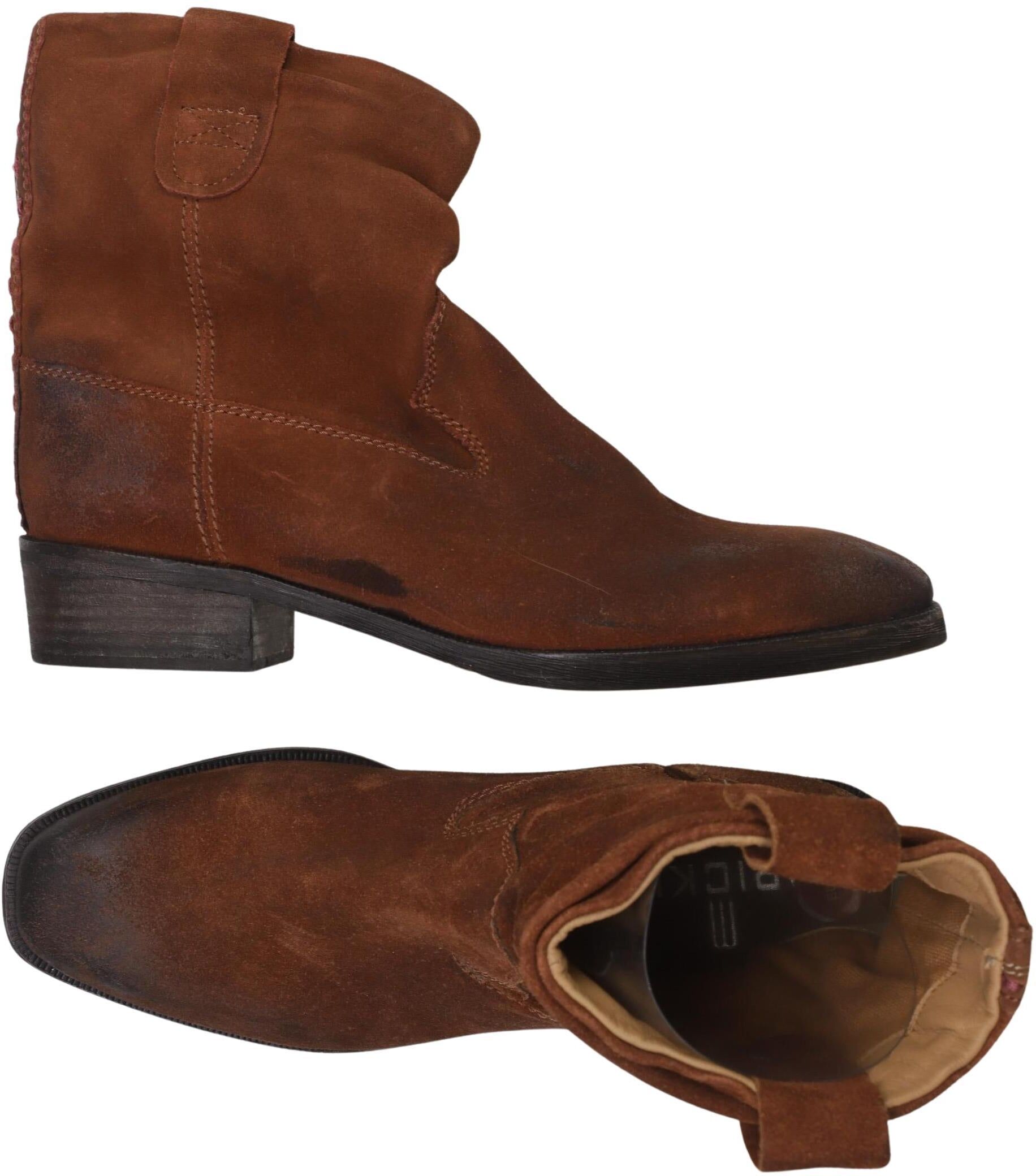 Crick IT Damen Stiefelette, Braun, Gr. EU 41, Leder - Second Hand