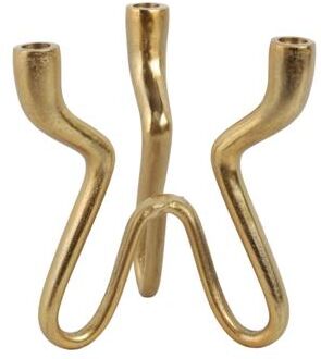 Sagebrook Home Modern Metal Aluminum Taper Holder with Unique Loopy Curved Design