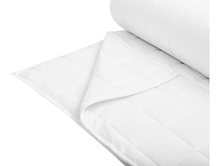 BELIANI Bettdecke Weiß Polyester/Baumwolle 135 x 200 cm Doppeldecke Monochromatisch Warm Ganzjährig Schlafzimmer