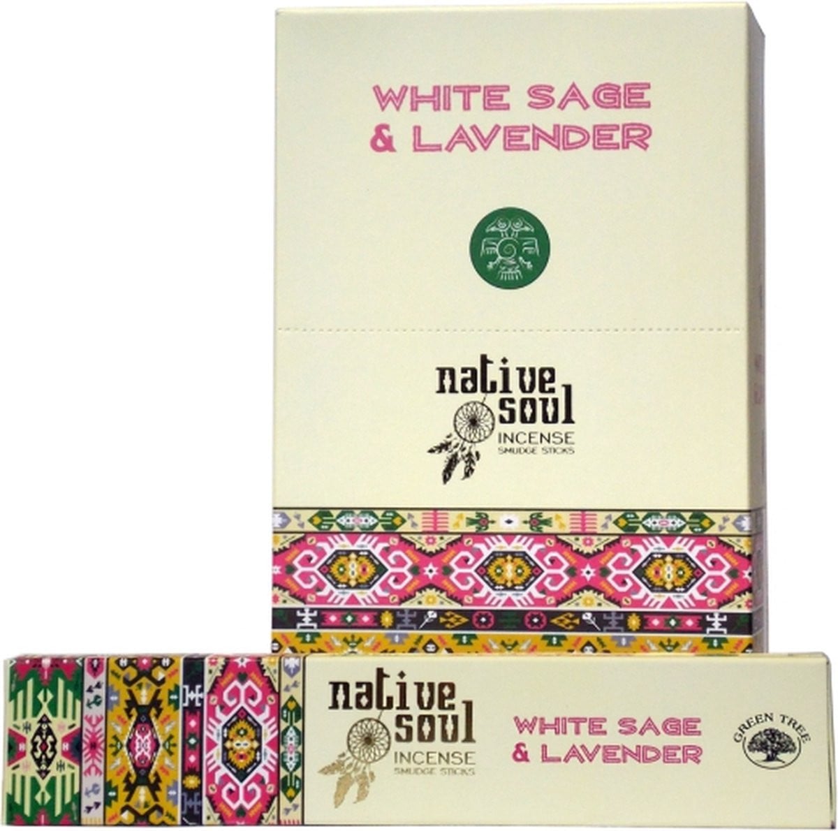 Wierook Native Soul White Sage & Lavender 12 stuks