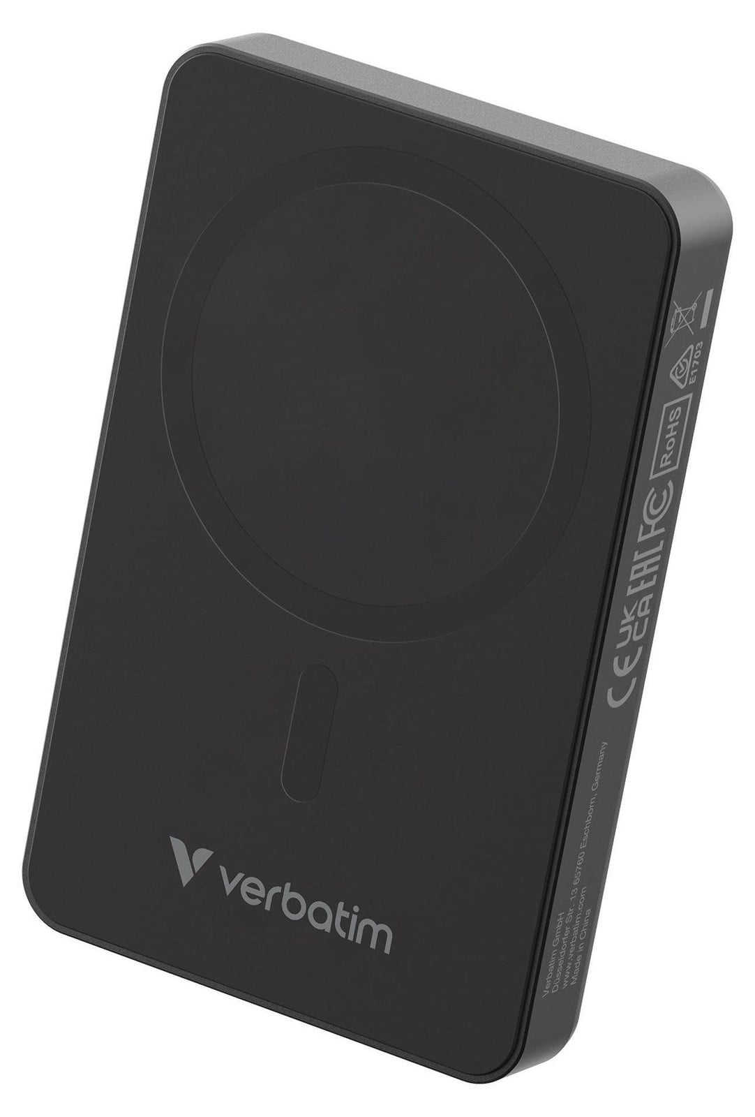 Verbatim Charge 'n' Go Essentials MagSafe Powerbank 10.000 mAh, 15W magnetisch, 20W PD snellaadfunctie met LED-display, zwart