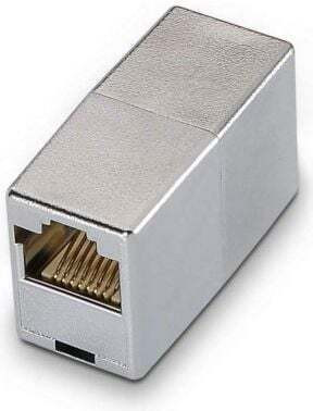 AISENS A138-0295 Platte RJ-45 Vrouwelijke Connector van Roestvrij Staal