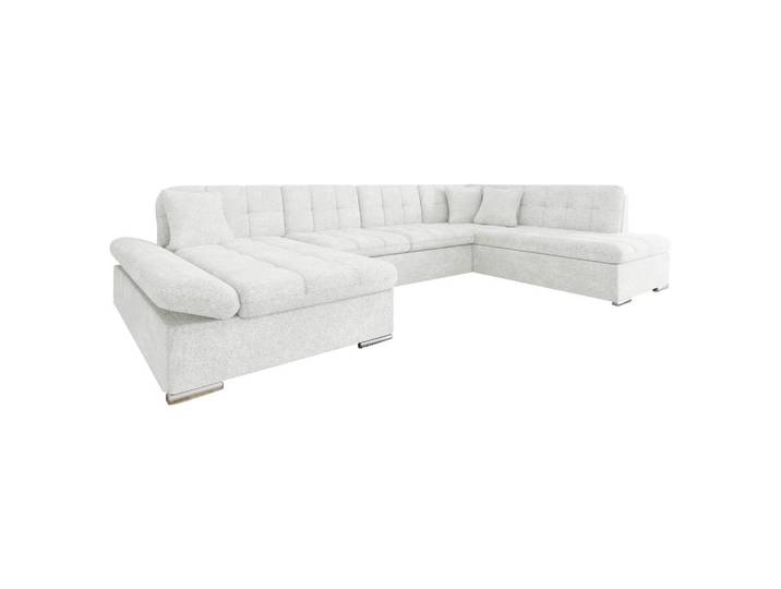 Mirjan24 Ecksofa Bergen, Seite: Links, Hellgrau, U-Form,Rechteckig, 345x76x205 cm, Wohnzimmer, Sofas & Couches, Wohnlandschaften, Wohnlandschaften in U-Form