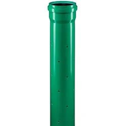 Drainagerohr, KG2000 EM Mehrzweckrohr gelocht/Länge 5000 mm, ganze Palette (Ausführung: DN 110 - 80 Stück)