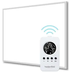 Heidenfeld Infrarotheizung HF-HP106-3, 300-1000 Watt, für 3-25 m2, 10 Jahre Garantie, Fernbedienung (1000 Watt)
