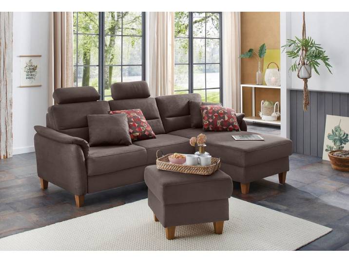 Home affaire Ecksofa Palmera L-Form, B: 244 cm - OTTO. Verlässliche Qualität., optional Schlaffunktion & Bettkasten, Federkern