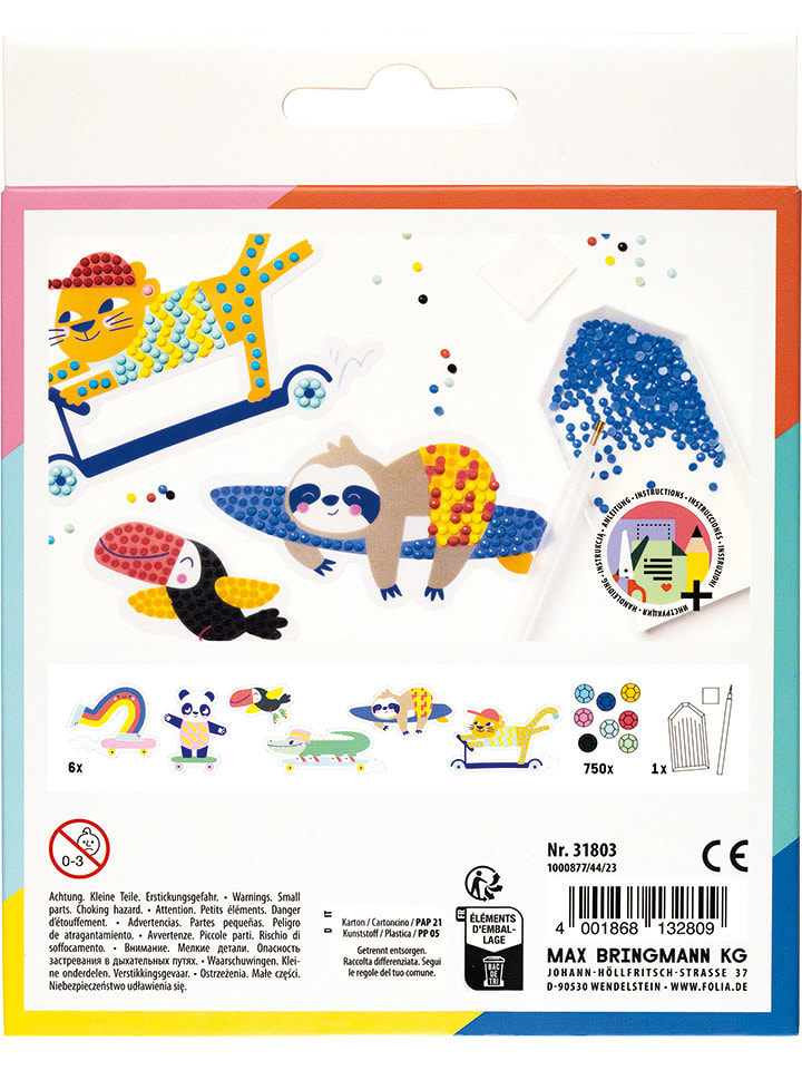 folia PAPER Diamond Painting Set "SKATE" in Bunt - onesize