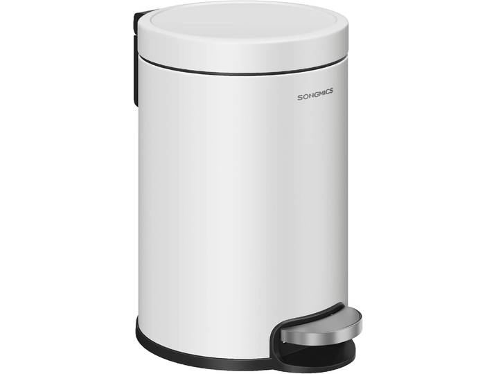 Badezimmereimer 3 l Treteimer Soft-Close Wolkenweiss