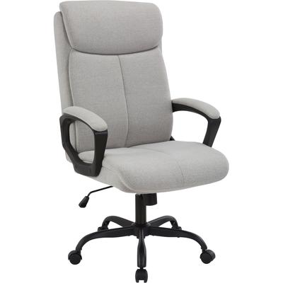 Chefsessel OTTO HOME "JONNA", grau, B:67cm T:69cm, Metall, Nylon, Stoff, Stühle, Bürostuhl