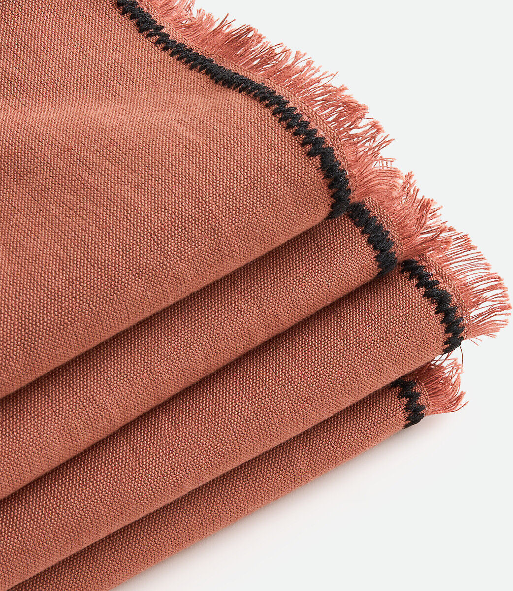 LA REDOUTE INTERIEURS Lot de 4 serviettes de table lin/coton, Menorca