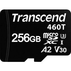 Transcend TS256GUSD460T-VS1 microSD-Karte Retail 256 GB Leistungsfähige 3D NAND-Technologie, Geeignet für industrielle Anwendungen, optimiert für 24 h‑Betrieb,