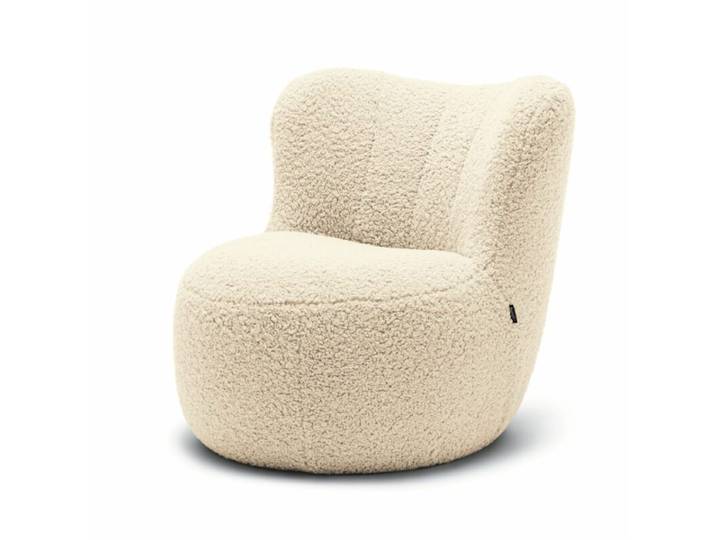 freistil by Rolf Benz 173 Sessel in Teddystoff, Schäfchenstoff oder Flachgewebe - Schäfchenstoff 3050 elfenbein gefertigt im Schwarzwald, Spitzname Gummibär , trendige Farben, weich und flauschig, bequem gepolstert, Cozy-Edition, Bouclé Modern