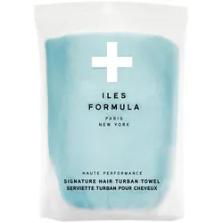 Iles Formula Haute Performance SPA Hair Turban Towel Spa Blue