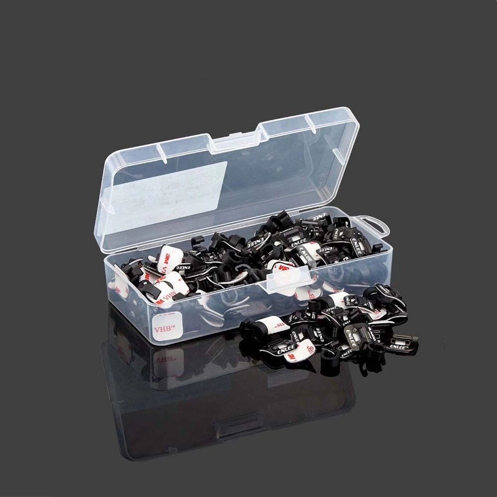INF Lot de 100 Guides de Câble de Vélo à Boucle C - Noir